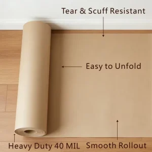 Heavy Duty Temporary Floor Protection Board Construction Grade Paperboard for Hardwood, Tile, and Jobsite Surface Protection