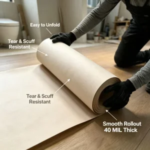 Heavy Duty Temporary Floor Protection Board Construction Grade Paperboard for Hardwood Tile and Jobsites
