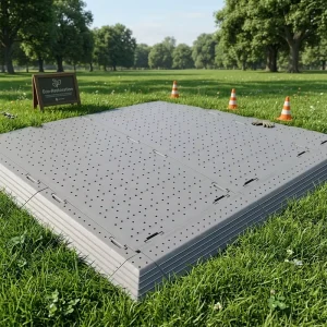 Heavy Duty UV Resistant Interlocking Floor Tiles Portable Turf Protection Flooring for Wedding Party Tent Outdoor Events