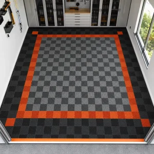 Heavy Duty Waterproof PP Modular Interlocking Garage Floor Tiles for Car Detailing Shops