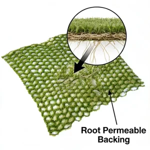 Heavy Duty Woven Hybrid Grass Reinforced Natural Lawn System Locked in Structure Glue free Synthetic Turf for Golf Soccer Field