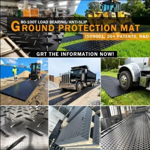 Heavy Equipment Ground Protection Mats for Construction Site Surface Protection