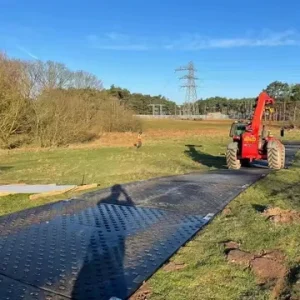 Heavy Equipment Ground Protective Mats Construction Entrance Mud Mat