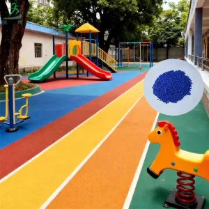 Henghui HH-E Colorful Eco-Friendly EPDM Rubber Granules for Outdoor Indoor Sports Field Flooring 10-20mm Thickness