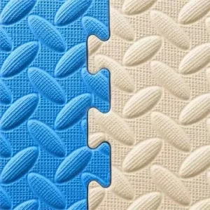 Herringbone-Pattern EVA Interlocking Floor Mats Chevron Foam Tiles Anti-Slip Waterproof Home Living Room Custom