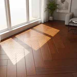Herringbone SPC Plank Wear Resistant Anti Slip Quick Click Flooring for Real Estate Development