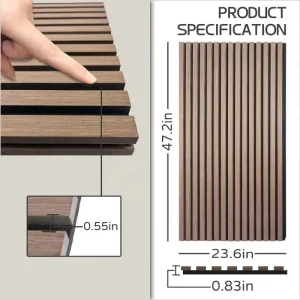 Heyin Akupanel Soundproof Wood Slat Acoustic Wall Panels Acoustic Panels Acoustic Wooden Wall Panels