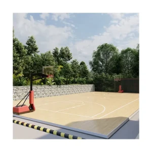 Hgh quality Outdoor FIBA3X3 Basketball Tiles Wooden Basketball Court Floor Wood Sports Flooring