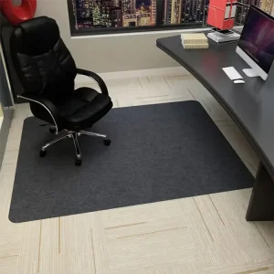 High Anti-Slip Polyester Felt Desk Chair Mat for Carpeted Office Floors