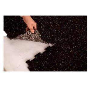 High-Density 15mm Gym Flooring Tiles 1×1 Meter EPDM SBR Anti-Static Anti-Slip Fitness Mat Waterproof