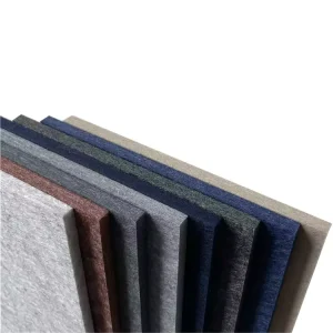 High Density 15mm Polyester PET Felt Acoustic Wall Panels Noise Reduction Fire Resistant Pet Acoustic Wall Panel for Office