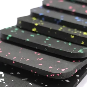 High Density 20% EPDM Rubber Floor Mats Wear resistant 8mm Fitness Flooring for Heavy Equipment