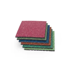 High Density 30mm Outdoor Rubber Gym Flooring Mat Tiles with Shock Absorption Customizable Sizes EPDM SBR Material