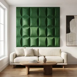 High Density 3D Polyester Fiber Sound Absorbing Panels Decorative Acoustic Wall Board for Gym