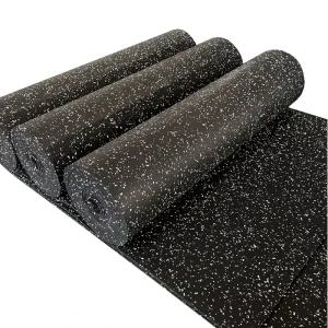 High Density Anti-Slip Waterproof Noise Reduction Indoor Gym Rubber Floor Tiles EPDM Rubber Roll Mat Sports Tiles