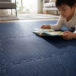 High Density Cross Texture EVA Interlocking Mats Foam Floor Tiles Anti Slip Waterproof Home Gym Custom OEM
