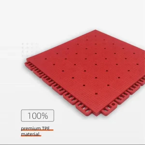 High Density Durable Eco friendly Indoor Gym TPE Plastic Sports Flooring Tiles & Mat for Multiple Sports Use