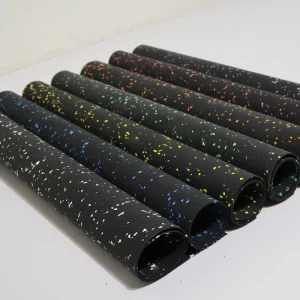 High-Density EPDM Shock-Absorbing Anti-Slip Noise-Reduction Gym Floor Rubber Mats for Shooting Range and School Use