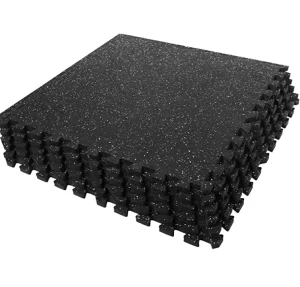 High-Density EVA Foam Interlocking Gym Mat Tiles with EPDM Rubber Top
