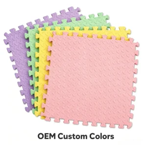 High-Density EVA Gym Mat Custom Color and Size Interlocking Puzzle Gym Flooring