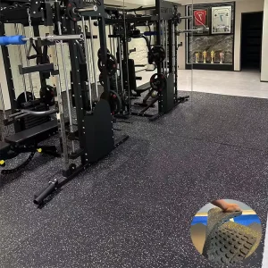 High Density Eco Friendly EPDM Rubber Gym Mats 20mm 30mm 40mm 50mm Durable Interlocking Design Soundproof Customizable Flooring