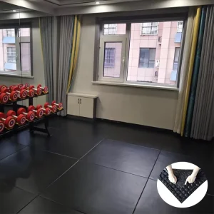 High Density Eco-Friendly EPDM Rubber Gym Mats 20mm-50mm Durable Interlocking Design Shock-Absorbing Customizable Sizes Flooring
