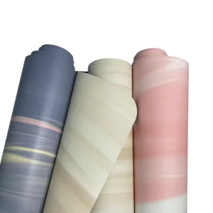 High-Density Exercise Mat for Pilates Fitness and Home Workout Colorful Print PU and Natural Rubber Yoga Mat