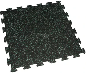 High Density Gym Rubber Flooring Mat Indoor Rubber Floor Tiles Inter-locking Rubber Mat Floor