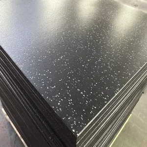 High-Density Indoor EPDM Rubber Gym Flooring Tiles, 1m x 1m, Anti-Slip