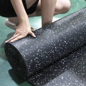High Density Interlock Floor Mat Waterproof 1*10m Gym EPDM Rubber Flooring Rolls for Playground Fitness Shooting Range Anti-Slip