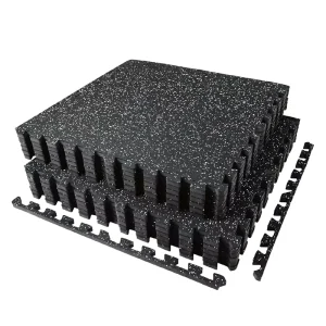 High Density Interlocking Gym Rubber Flooring Puzzle Gym Floor Mat Rubber Interlocking for Indoor