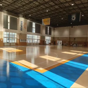High-Density Maple Multi-Sport Indoor Flooring for Basketball, Futsal, and Badminton Courts