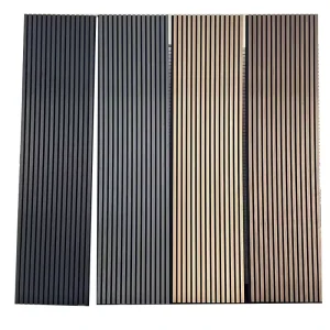 High Density Movable Acoustic Wall Panels Sound Absorption Wood Veneer Surface Customizable Sizes Graphic Design Theater