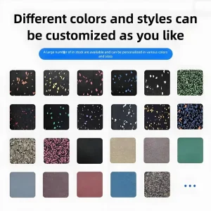 High-Density Non-Slip Rubber Flooring for Gym and Home Use Wear-Resistant Washable Customizable CE Certified