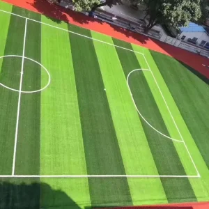 High Density PE Artificial Grass for Kindergarten Playground Soccer Football Futsal Pitch Tennis Cricket Padel Sport Turf