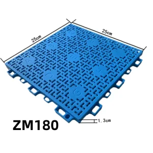 High-Density PP Anti-Slip Fireproof Waterproof Outdoor Interlocking Flooring Tiles for Gyms and Schools
