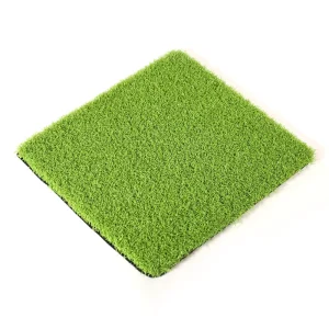 High Density Plastic Artificial Lawn Turf with 15mm Pile Height Fireproof Eco Friendly Decorative Turf Carpet for Basketball Courts