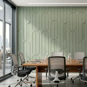 High Density Rigid 3D Acoustic Panel Customizable Shapes Polyester Fiber Sound Absorbing Tiles for Wall and Ceiling Decor