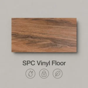 High Density Rigid Core Flooring Eco Friendly SPC Flooring for Gym Sports Center Sustainable 0.5Mm Wear Layer