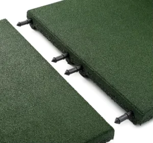 High-Density Rubber Floor Tiles Shock-Absorbing Anti-Slip Waterproof Rubber Mat Flooring for Playground Gym Kindergarten