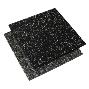 High-Density Rubber Gym Floor Mats and Tiles with Sound Insulation and Shock Absorption