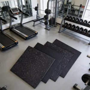 High-Density Rubber Gym Mat, Shock-Absorbing, Non-Slip, Custom Sizes