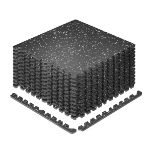 High-Density Rubber Interlocking Foldable Gym Flooring for Home Workout