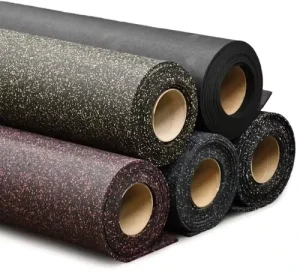 High-Density Rubber Rolls, 8mm/10mm/12mm, 1m x 10m, Anti-Vibration Sports Flooring for Gyms