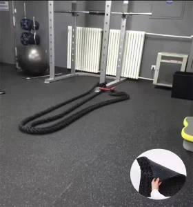 High Density SBR+EPDM Rubber Mat Shock Absorption Flooring Tile Anti Slip 15mm 50mm Shore35