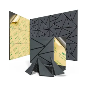 High Density Self Adhesive Wood Grain Acoustic Panel Sound Dampening and Absorbing for Living Room