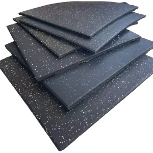 High-Density Shock-Absorbing Noise-Reducing Rubber Gym Flooring Mats