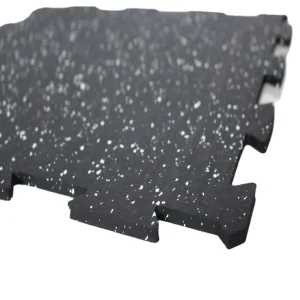 High-Density Shock-Absorbing Rubber Gym Flooring Mat for Interlocking Floors