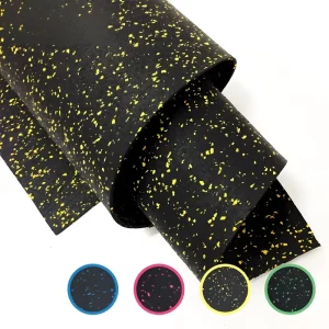 High-Density Washable Non-Slip Sport Rubber Flooring Roll, CE Certified, for CrossFit Gyms and Fitness Centers