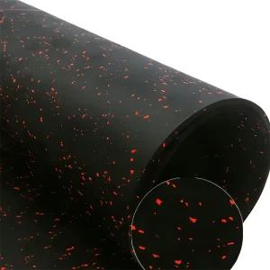 High-Density Water-Resistant Non-Slip Rubber Gym Flooring Rolls for Fitness Centers